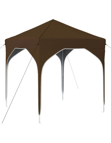 Tenda per feste a pop-up 194 x 194 x 245 cm Tortora