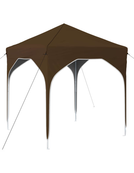 Tenda per feste a pop-up 194 x 194 x 245 cm Tortora