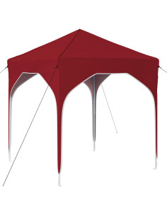 Tenda per feste a pop-up 194 x 194 x 245 cm Borgogna 2