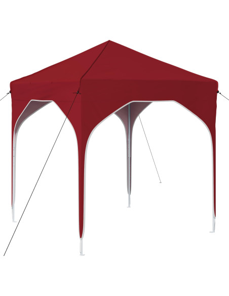 Tenda per feste a pop-up 194 x 194 x 245 cm Borgogna
