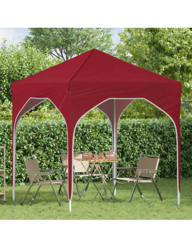 Tenda per feste a pop-up 194 x 194 x 245 cm Borgogna