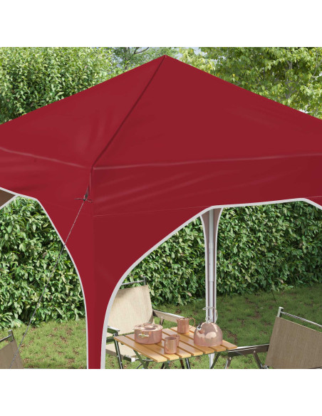 Tenda per feste a pop-up 194 x 194 x 245 cm Borgogna