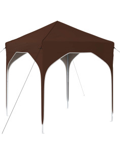 Tenda per feste a pop-up 194 x 194 x 245 cm Marrone 2
