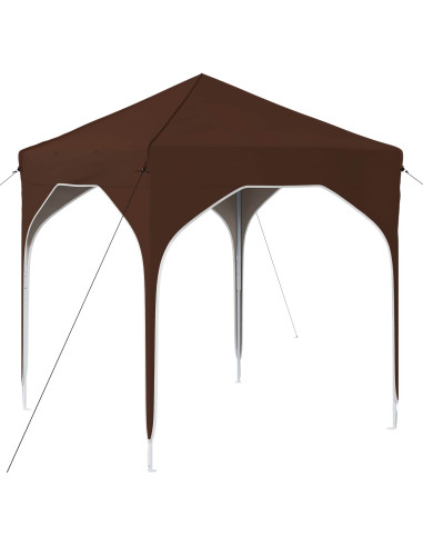 Tenda per feste a pop-up 194 x 194 x 245 cm Marrone