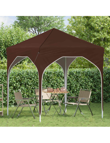 Tenda per feste a pop-up 194 x 194 x 245 cm Marrone