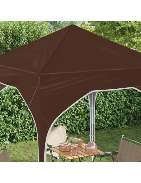 Tenda per feste a pop-up 194 x 194 x 245 cm Marrone