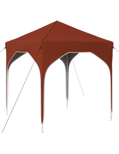 Tenda per feste a pop-up 194 x 194 x 245 cm Terracotta 2