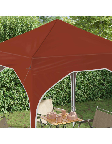 Tenda per feste a pop-up 194 x 194 x 245 cm Terracotta