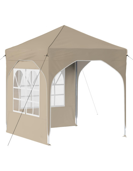 Tenda per feste a pop-up 192 x 192 x 245 cm Crema