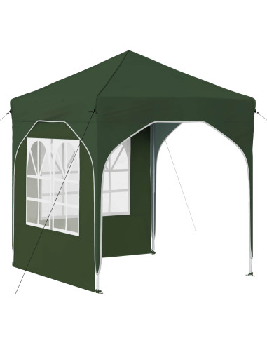 Tenda per feste a pop-up 192 x 192 x 245 cm Verde