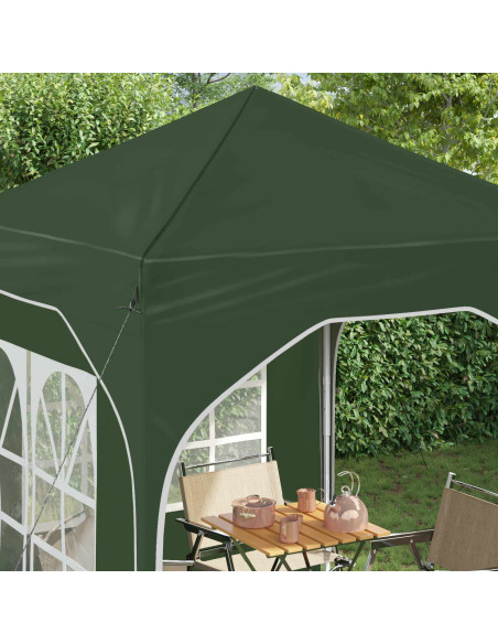 Tenda per feste a pop-up 192 x 192 x 245 cm Verde
