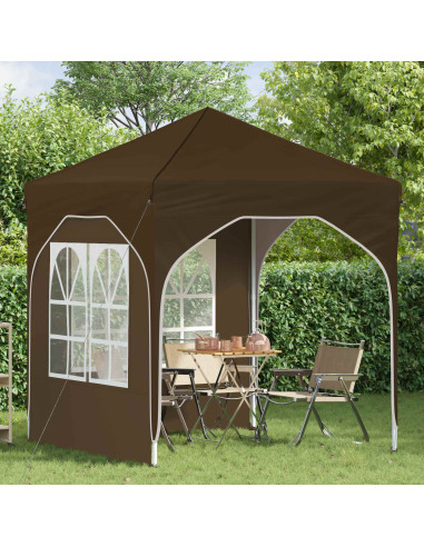 Tenda per feste a pop-up 192 x 192 x 245 cm Tortora