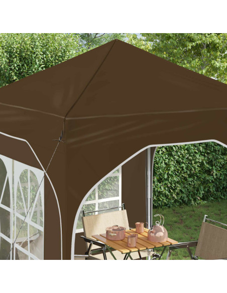 Tenda per feste a pop-up 192 x 192 x 245 cm Tortora