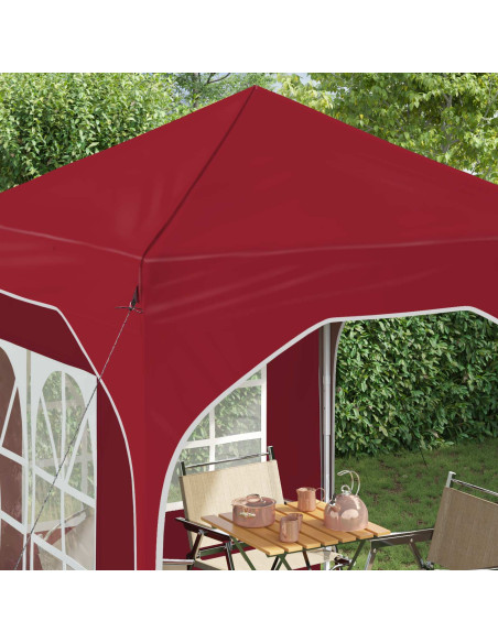 Tenda per feste a pop-up 192 x 192 x 245 cm Borgogna