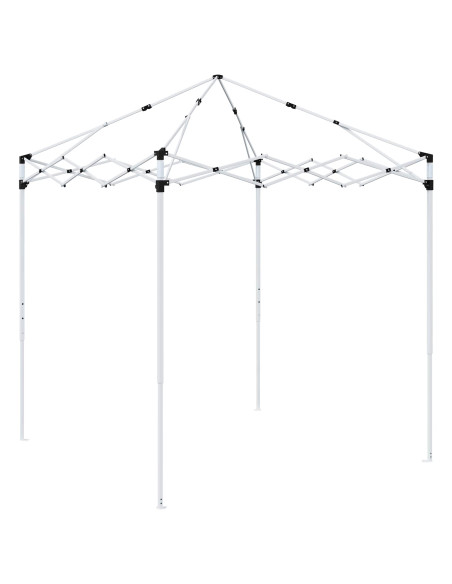 Tenda per feste a pop-up 192 x 192 x 245 cm Marrone