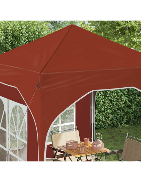 Tenda per feste a pop-up 192 x 192 x 245 cm Terracotta