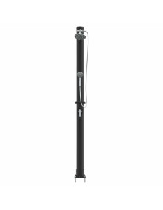 Doccia Solare da Esterno Nero 217 cm PVC e Alluminio 2