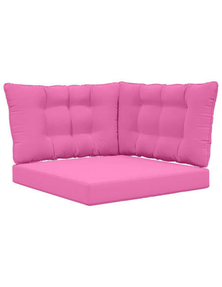 Cuscino per divano da esterno 3 pcs Rosa Poliestere
