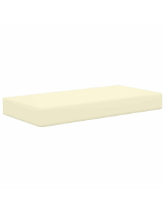Cuscino da Sedia Esterno Crema 80 x 40 x 8 cm 100% Poliestere 2