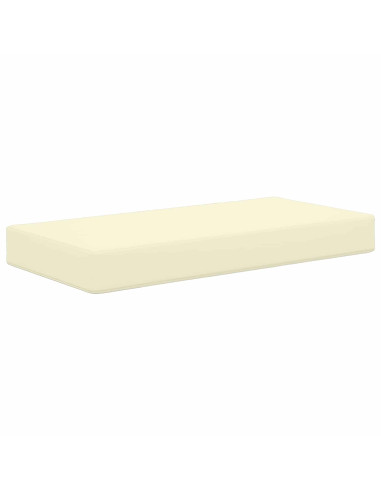 Cuscino da Sedia Esterno Crema 80 x 40 x 8 cm 100% Poliestere