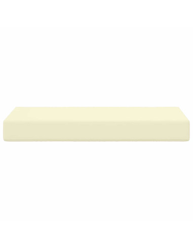 Cuscino da Sedia Esterno Crema 80 x 40 x 8 cm 100% Poliestere