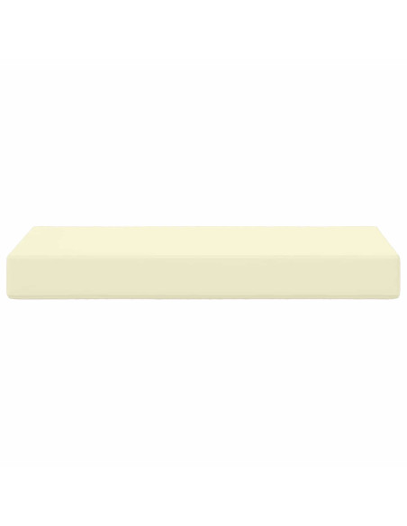 Cuscino da Sedia Esterno Crema 80 x 40 x 8 cm 100% Poliestere