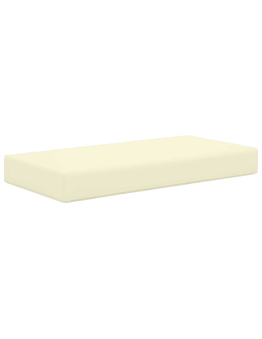 Cuscino da Sedia Esterno Crema 80 x 40 x 8 cm 100% Poliestere