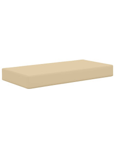 Cuscino da Sedia Esterno Beige 80 x 40 x 8 cm 100% Poliestere 2