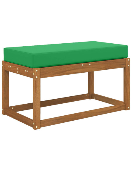 Cuscino da Sedia Esterno Verde 80 x 40 x 8 cm 100% Poliestere