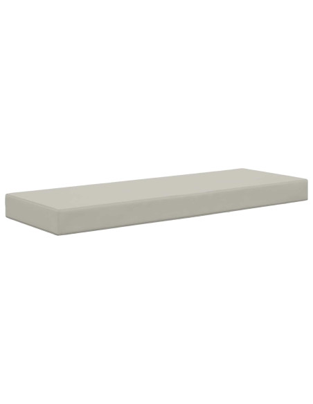 Cuscino per la seduta Grigio 115 x 40 x 8 cm 100% Poliestere