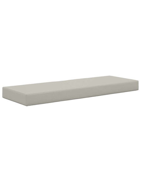 Cuscino per la seduta Grigio 115 x 40 x 8 cm 100% Poliestere