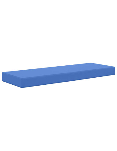 Cuscino per la seduta Blu Reale 115 x 40 x 8 cm 100% Poliestere