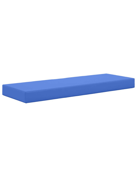 Cuscino per la seduta Blu Reale 115 x 40 x 8 cm 100% Poliestere