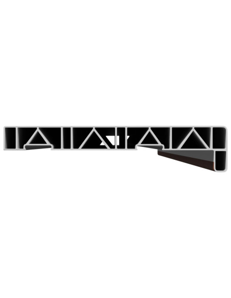 Soglia della Finestra Legno Marrone 160 x 25 x 4,5 cm PVC