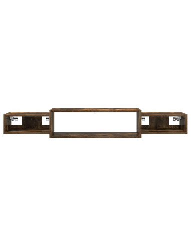 Mobile TV da Parete A parete Rovere Fumo 140 x 28 x 21 cm