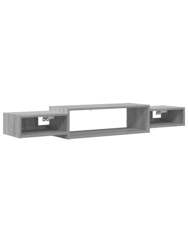 Mobile TV da Parete A parete Sonoma grigio 140 x 28 x 21 cm