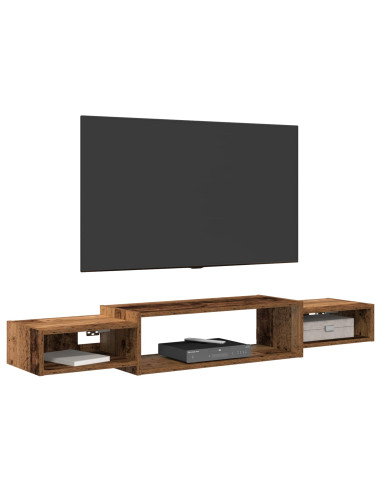 Mobile TV da Parete A parete Legno antico 140 x 28 x 21 cm