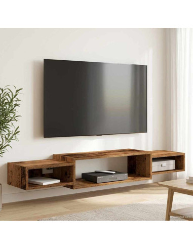 Mobile TV da Parete A parete Legno antico 140 x 28 x 21 cm