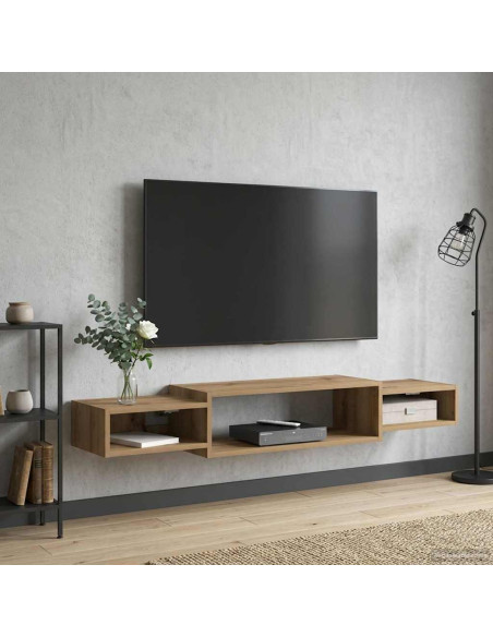 Mobile TV da Parete A parete Rovere Artigianale