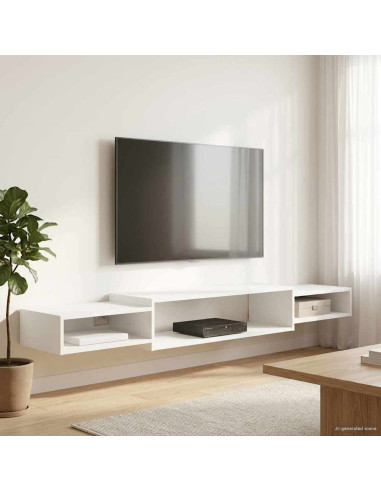 Mobile TV da Parete A parete Bianco 180 x 28 x 21 cm