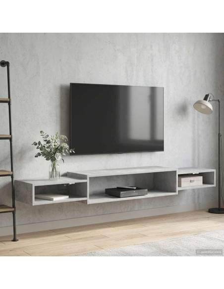 Mobile TV da Parete A parete Grigio Cemento 180 x 28 x 21 cm