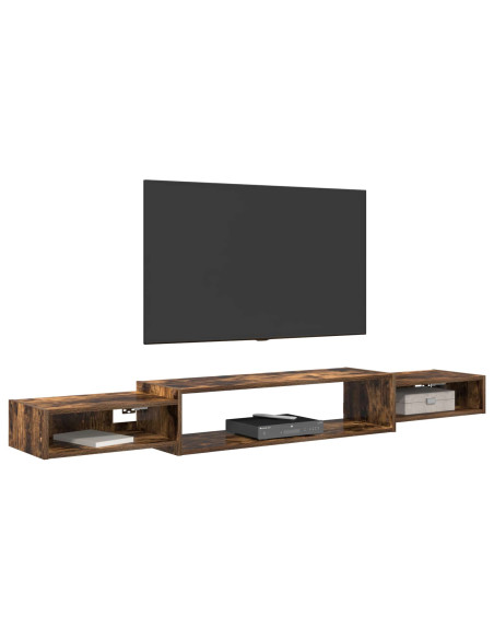 Mobile TV da Parete A parete Rovere Fumo 180 x 28 x 21 cm