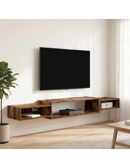 Mobile TV da Parete A parete Rovere Fumo 180 x 28 x 21 cm