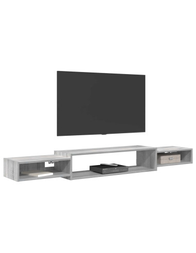 Mobile TV da Parete A parete Sonoma grigio 180 x 28 x 21 cm