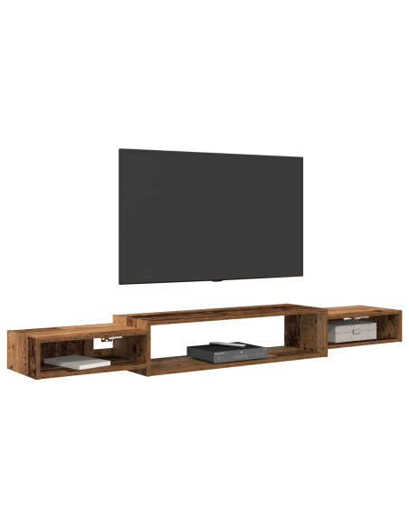 Mobile TV da Parete A parete Legno antico 180 x 28 x 21 cm