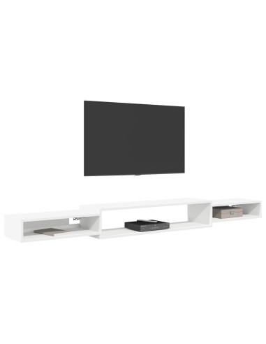 Mobile TV da Parete A parete Bianco 220 x 28 x 21 cm