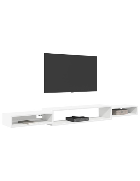 Mobile TV da Parete A parete Bianco 220 x 28 x 21 cm
