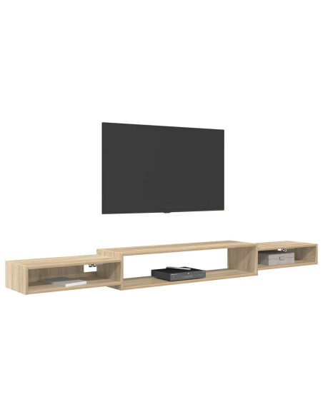 Mobile TV da Parete A parete Rovere Sonoma 220 x 28 x 21 cm