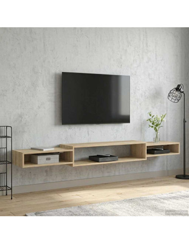 Mobile TV da Parete A parete Rovere Sonoma 220 x 28 x 21 cm