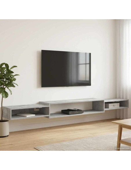 Mobile TV da Parete A parete Grigio Cemento 220 x 28 x 21 cm